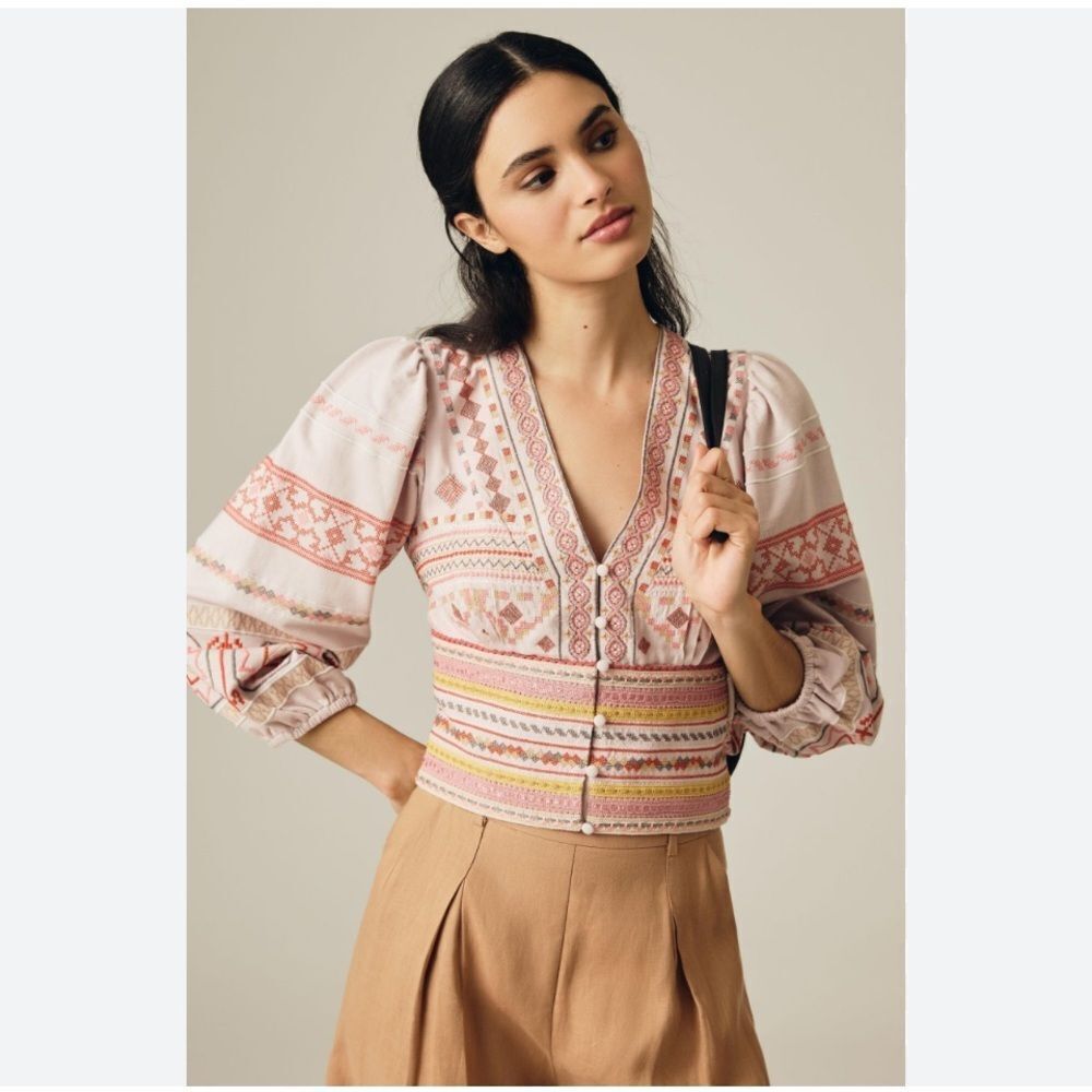 Conditions Apply for Anthropologie gorgeous blouse size Medium top